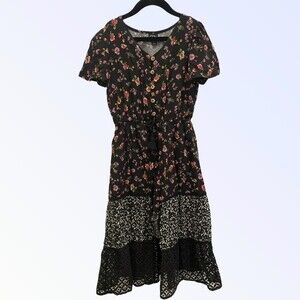 Art Class Girls' Floral Walk-Through Dress SZ S (6/6X) EUC